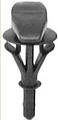 Black Nylon Weather-Strip Retainer Lincoln 1989-on Ford# N806289-S - 25 or 100 Pack - Image 2