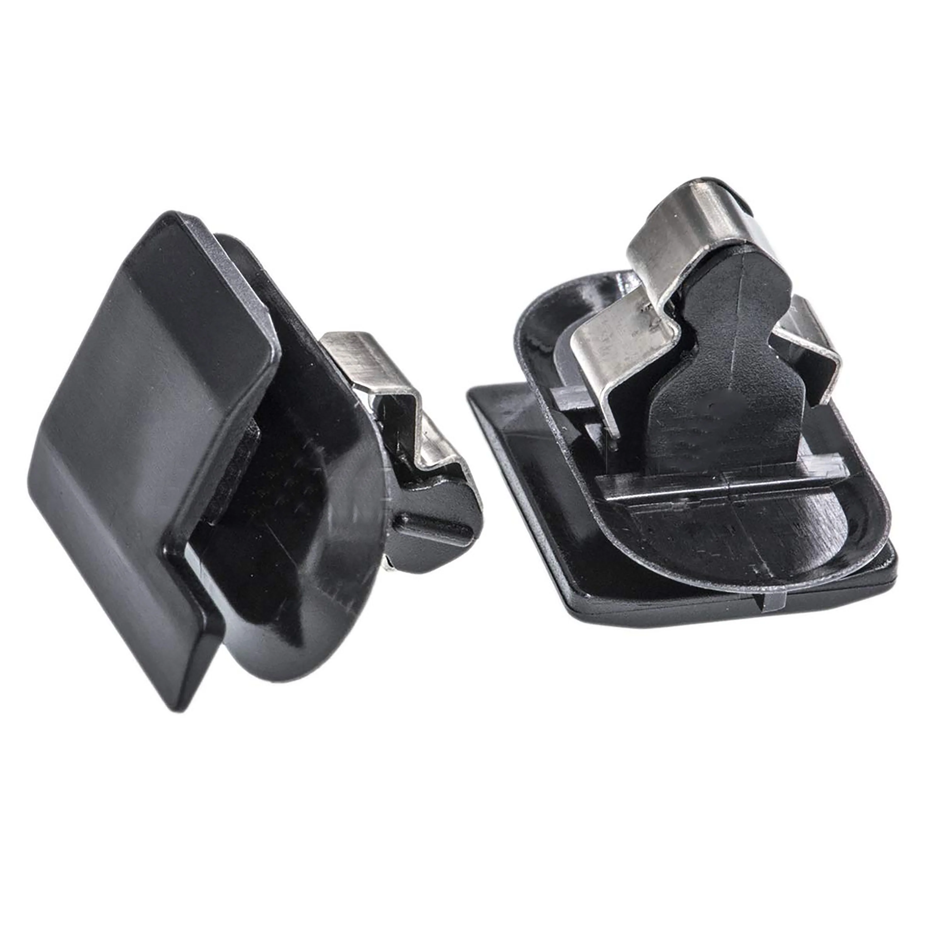 Black Nylon With Metal Reinforced Windshield Pillar Interior Moulding Retainers 12MM Stem - 15 Pack - Image 2