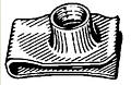 Black Phosphate Finish Extruded U Nut, 8 