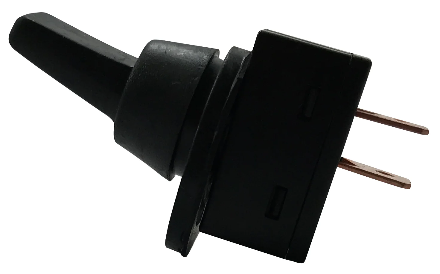 Black Splash Proof Cover ON / OFF Toggle Switch - 12 Volt @ 20 Amps - Image 2