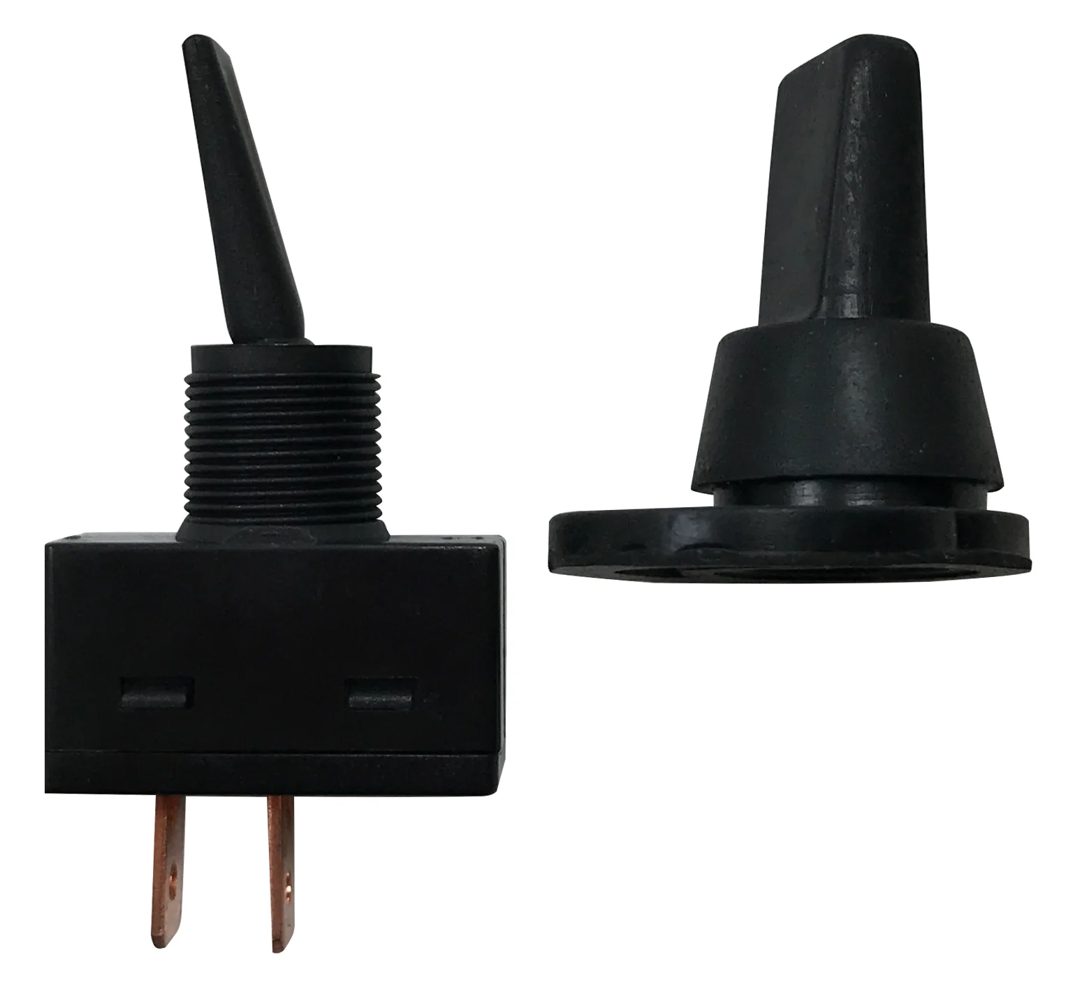 Black Splash Proof Cover ON / OFF Toggle Switch - 12 Volt @ 20 Amps - Image 6