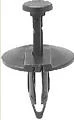 Black Universal Nylon Splash Shield Blind Rivet Head Diameter 1", Stem Length 7/8", Fits Into 1/4" H - 25 or 100 Pack
