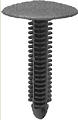 Black Universal Nylon Textured Head Panel Retainer Head Diameter 26mm, Stem Diameter 8mm - 25 or 100 Pack