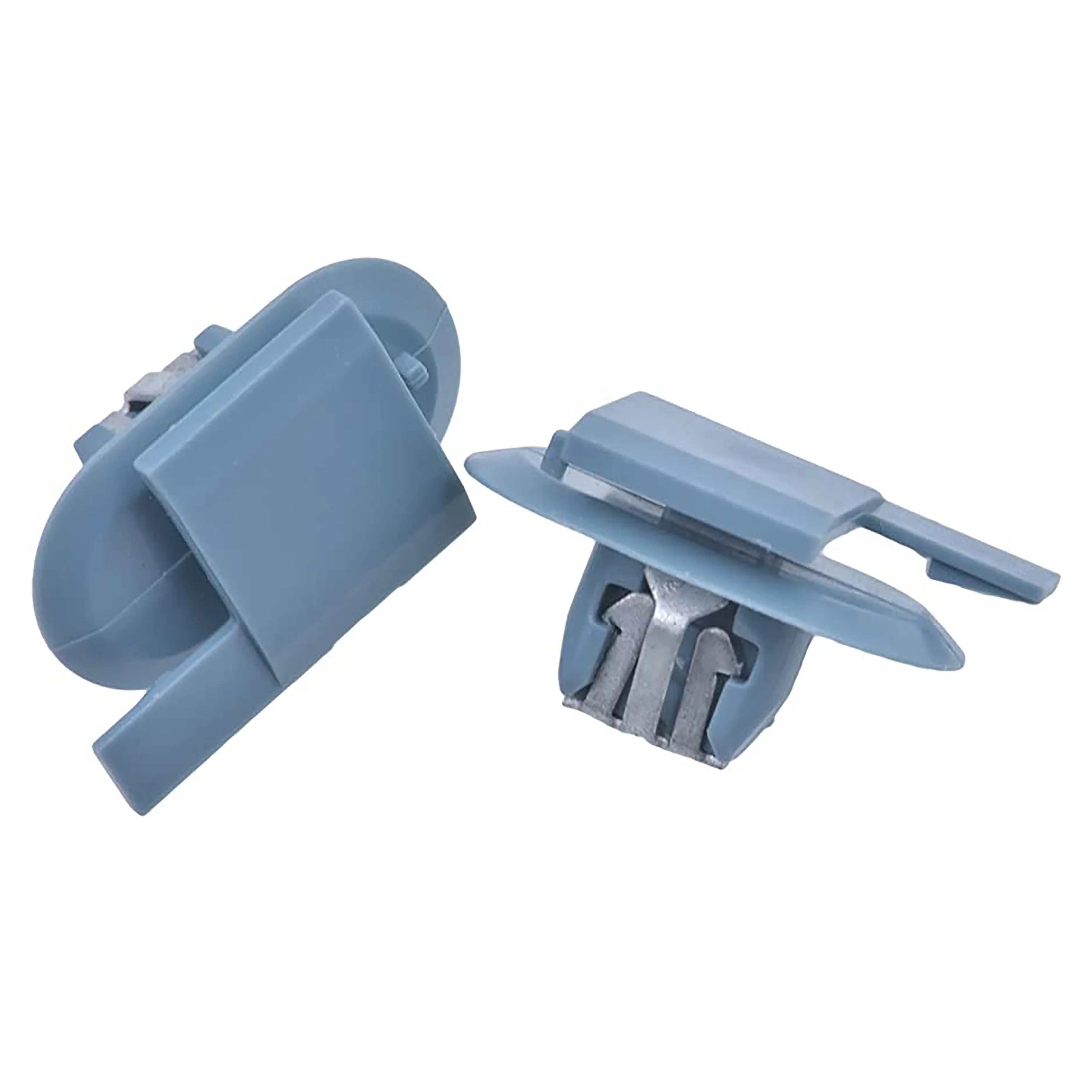 Blue Nylon Metal Reinforced Interior Trim Windshield Pillar Moulding Retainers 10mm Stem - 10 Pack - Image 2