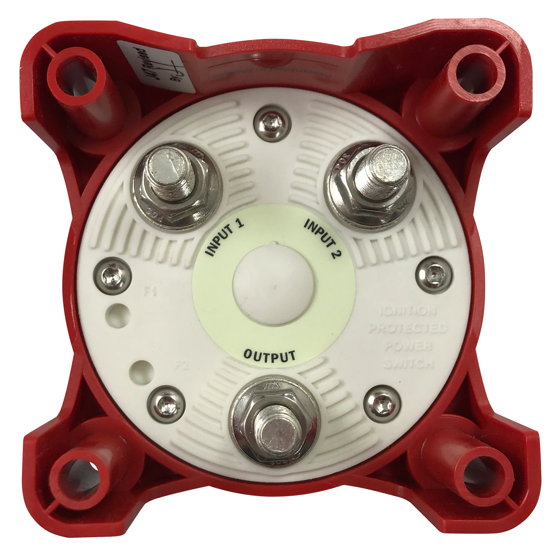 Blue Sea 9001e Marine 4-Position Dual Boat Battery Selector Switch - OFF/1/1+2/2 - Image 5