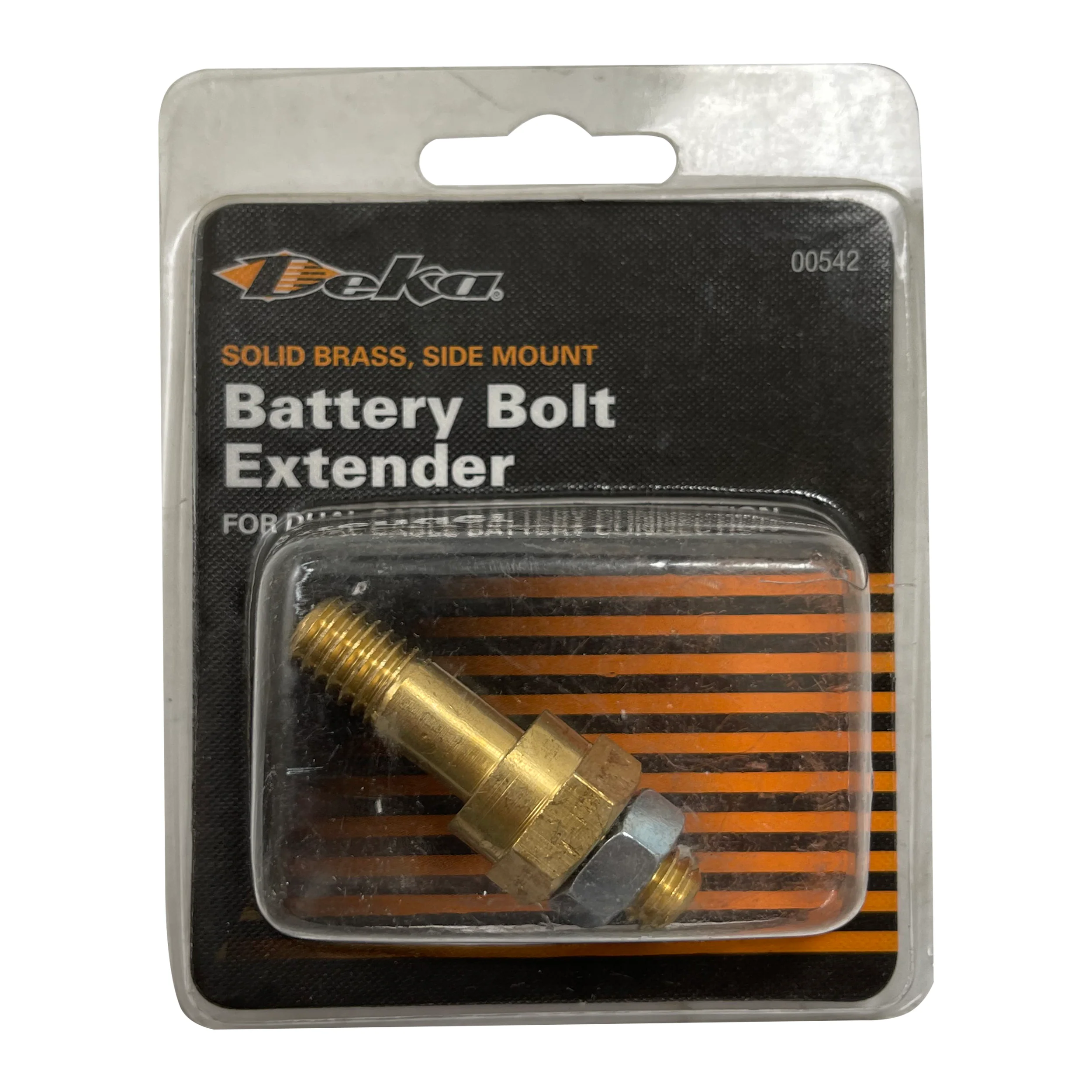 Brass Side Mount Battery Bolt Extender for Dual Cable Connection - Image 2