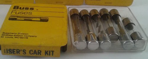 6 pc BUSSMANN Users Car Kit Assortment AGA5/ AGC5/ AGC25/ SFE9/ SFE14/ SFE20 USA
