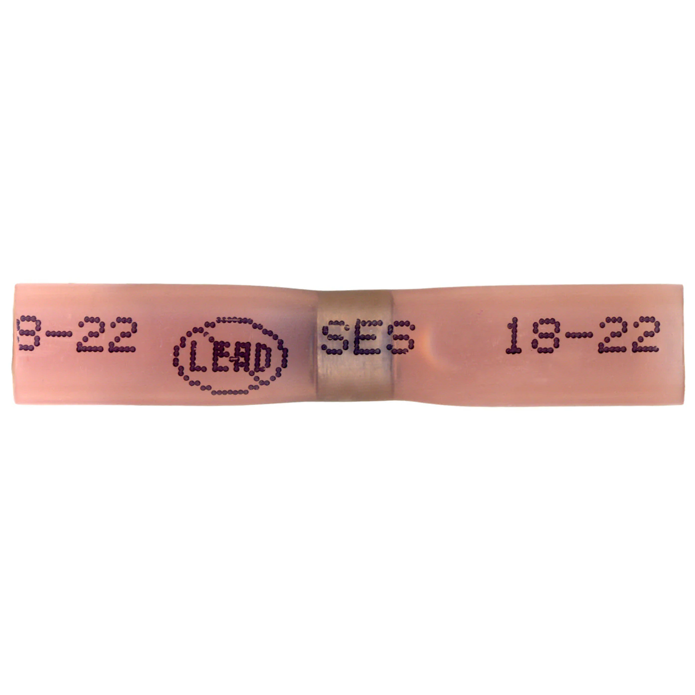 Elektralink Heat Shrink & Solder Red Butt Connector Terminal 22-18 Gauge - 10 to 500 Pack - Image 3
