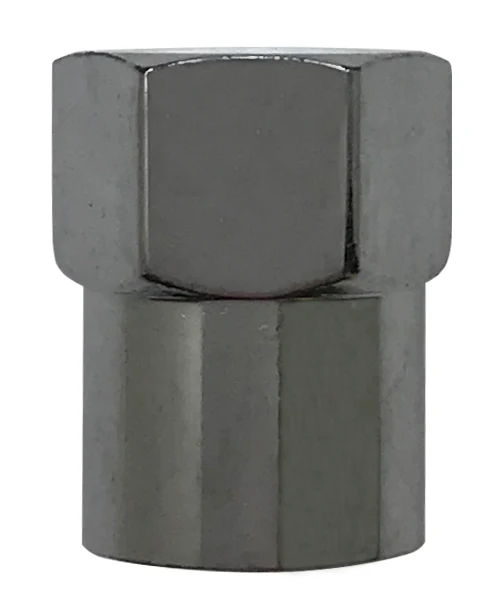 100 Pack Chromed Plastic Long Skirted Sealing Tire Valve Stem Cap For TPMS Application