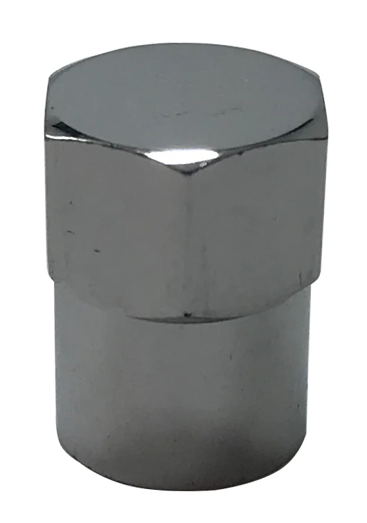 100 Pack Chromed Plastic Long Skirted Sealing Tire Valve Stem Cap For TPMS Application - Image 2