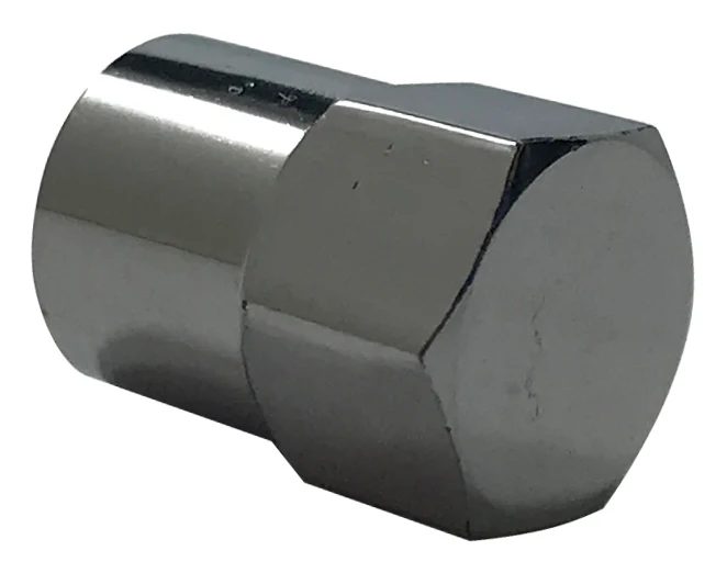 100 Pack Chromed Plastic Long Skirted Sealing Tire Valve Stem Cap For TPMS Application - Image 3