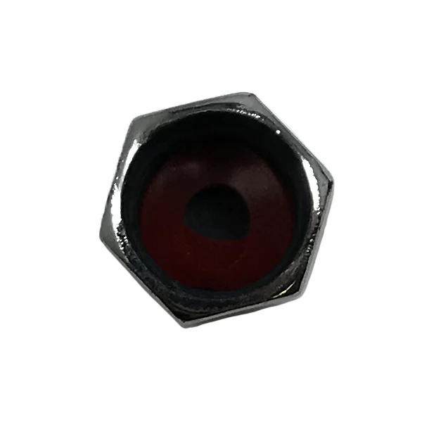 100 Pack Chromed Plastic Sealing Tire Valve Cap For TPMS Application W/ Green Nitro N2 ID Tip - Image 4