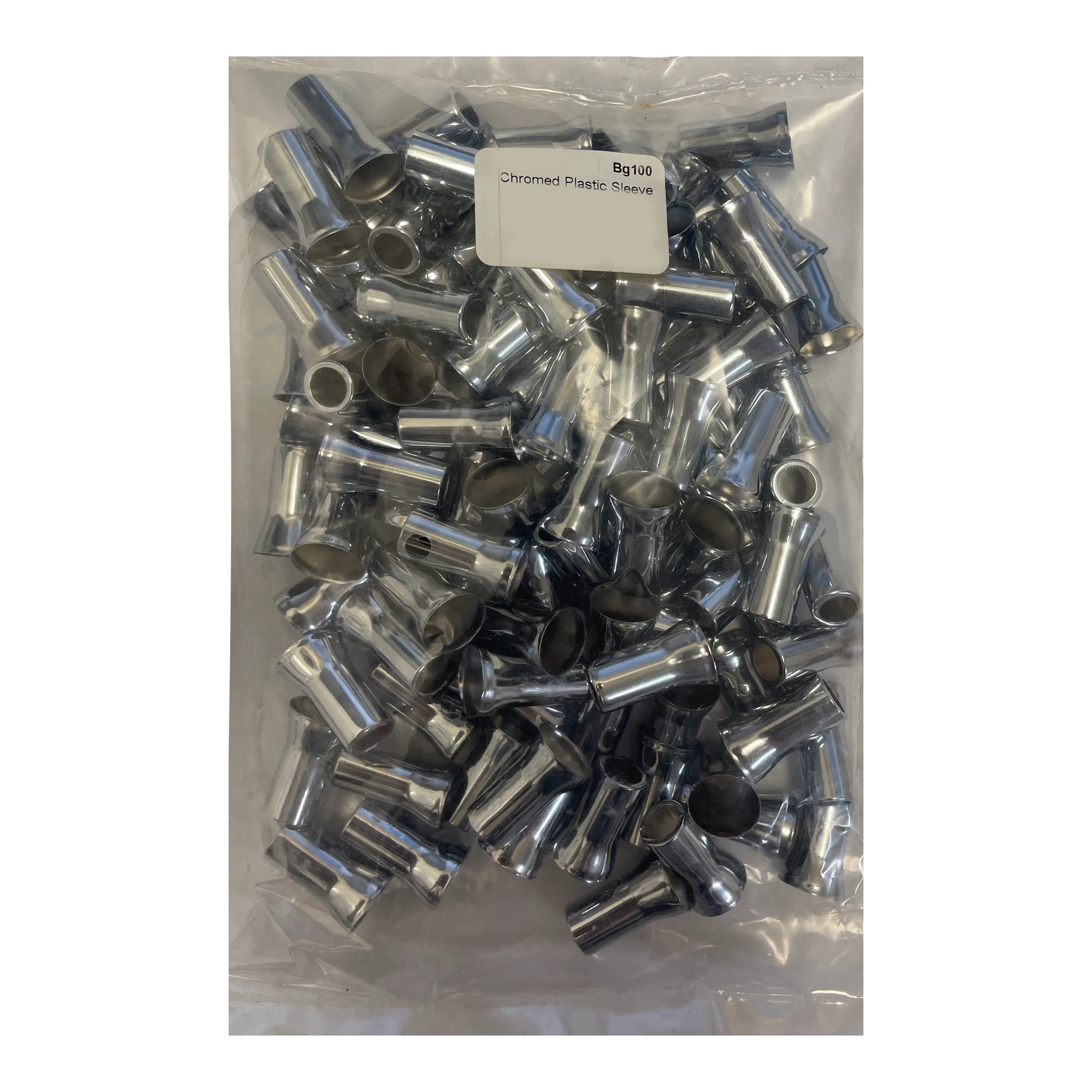 Chromed Plastic Sleeve For Snap-In Style TPMS Stems - 100 Pack - Image 6