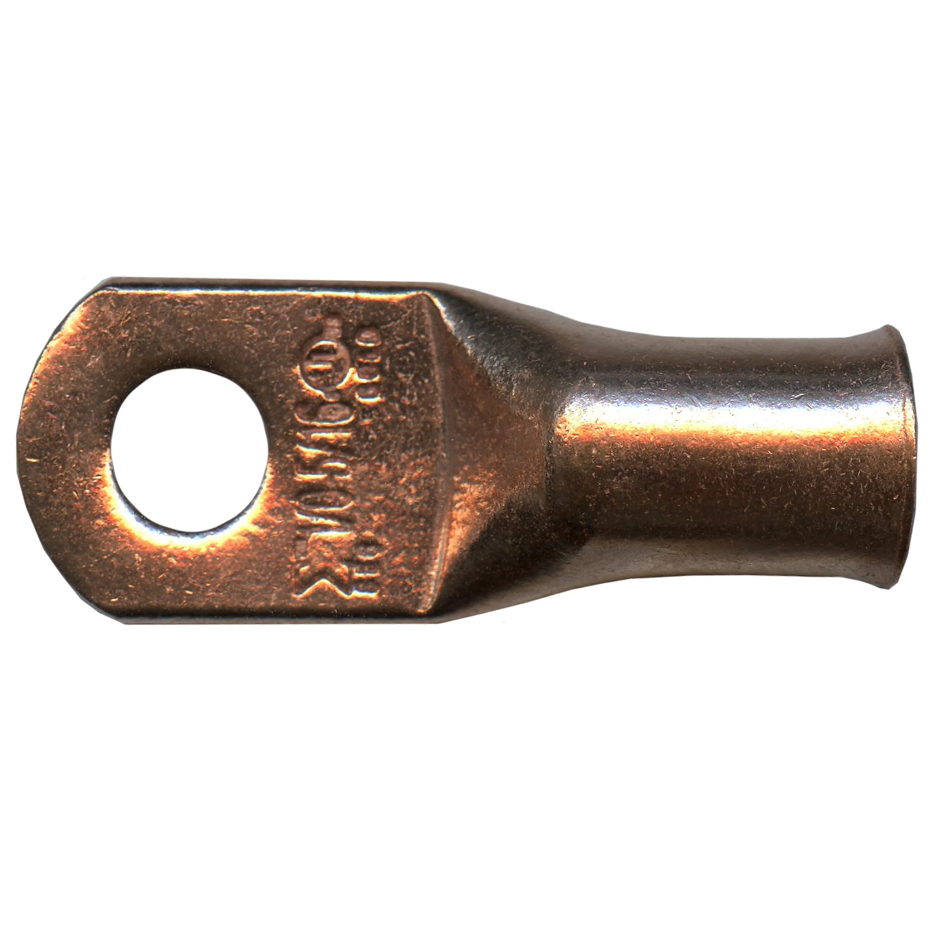 Standard Copper Lug 1/0 AWG 5/16" Ring Size - 10 or 100 Pack