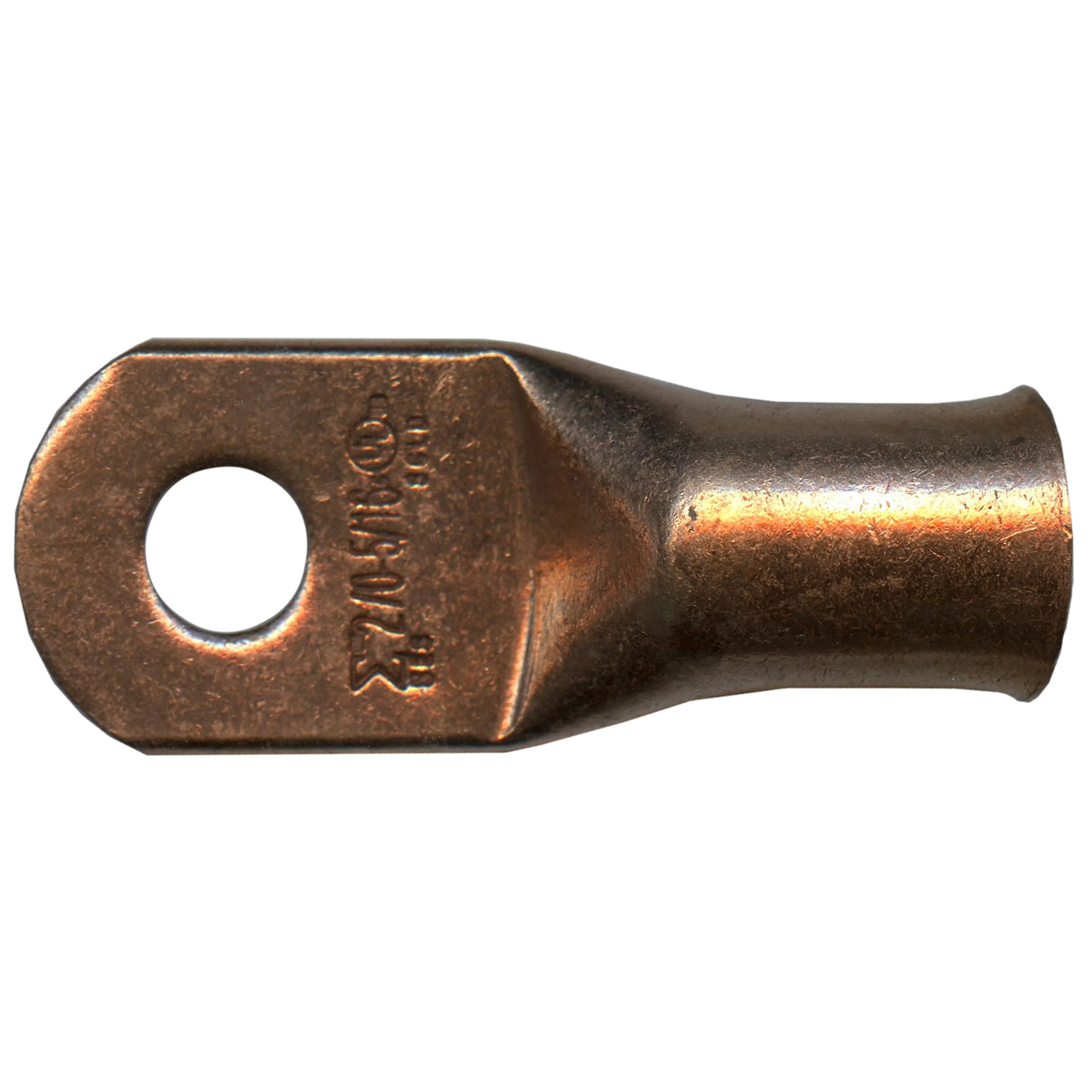 2/0 AWG Copper Lug - 5/16" Ring Terminal - 10 or 100 Pack