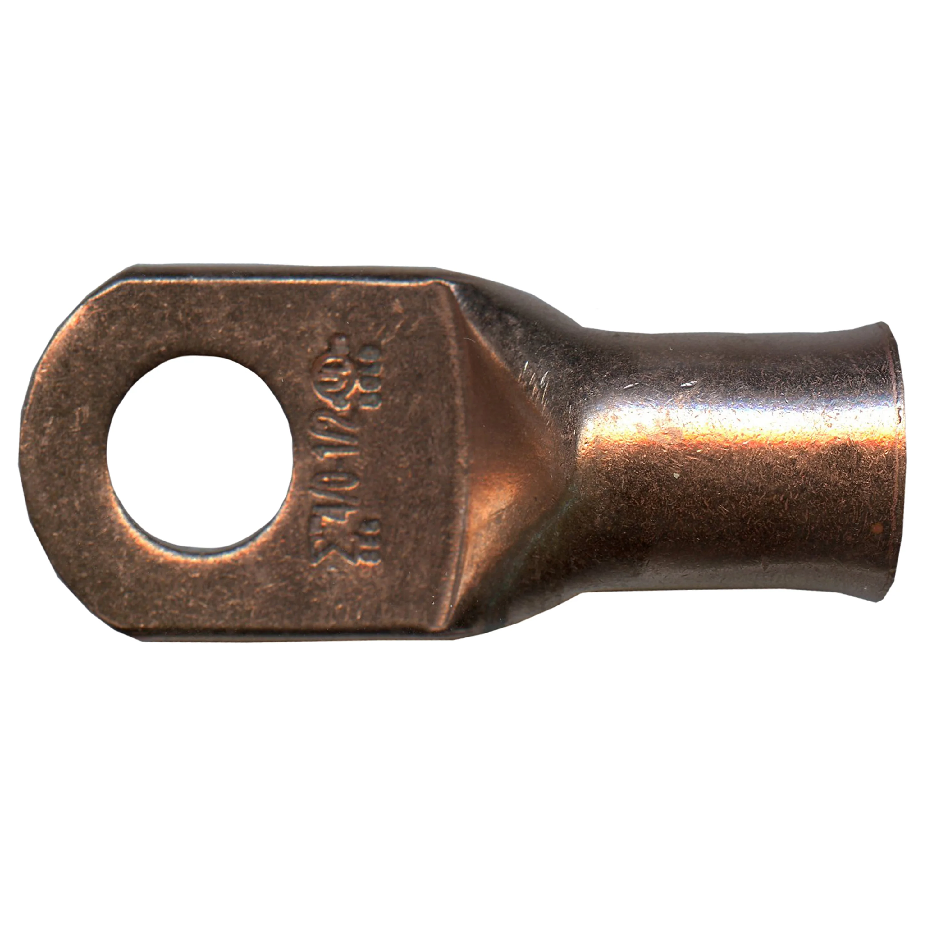Standard Copper Lug 4/0 AWG 1/2" Ring Size - 10 or 100 Pack