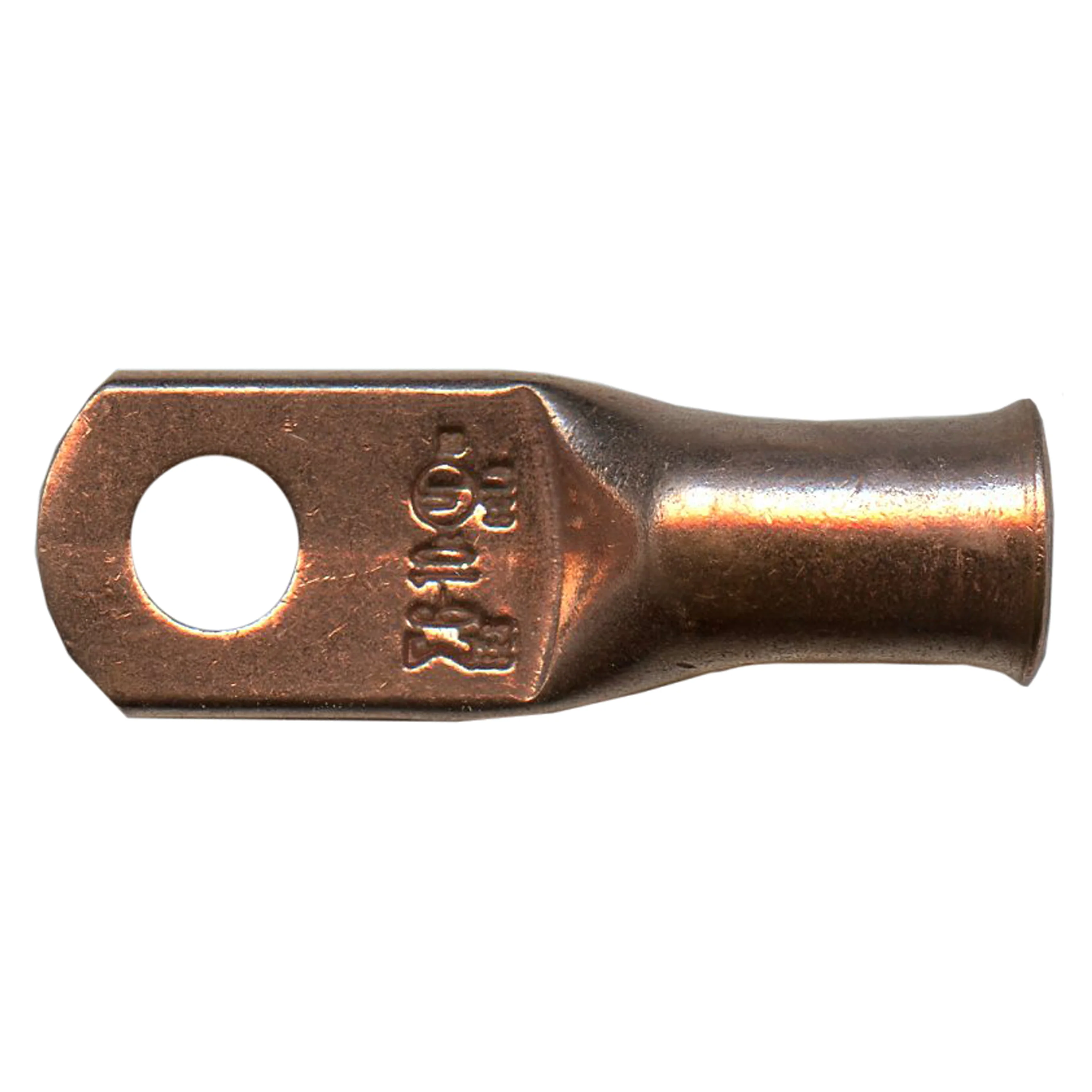Standard Copper Lug 6 AWG #10 Ring Size - 10 or 100 Pack