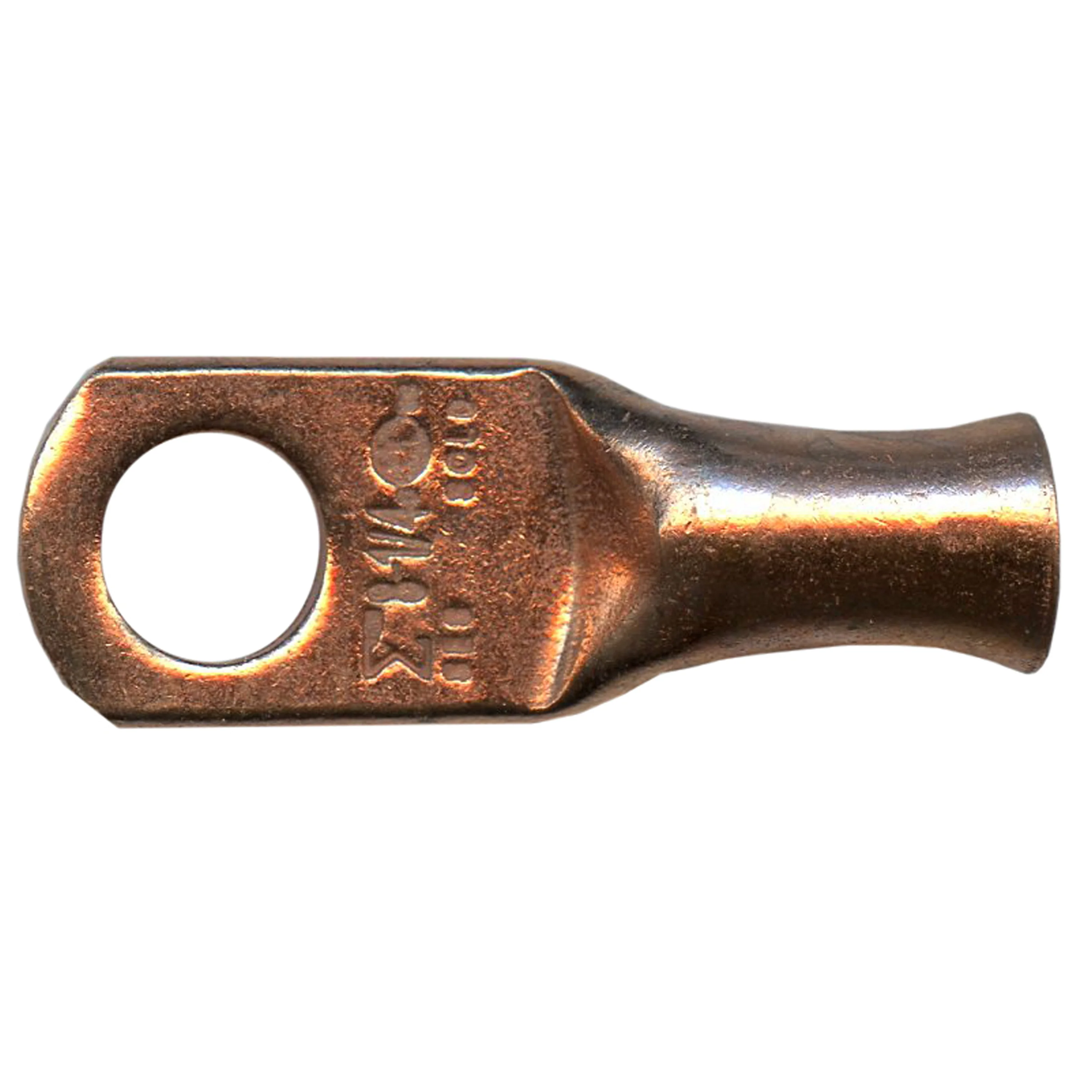 8 AWG Copper Lug - 1/4" Ring Terminal - 10 or 100 Pack
