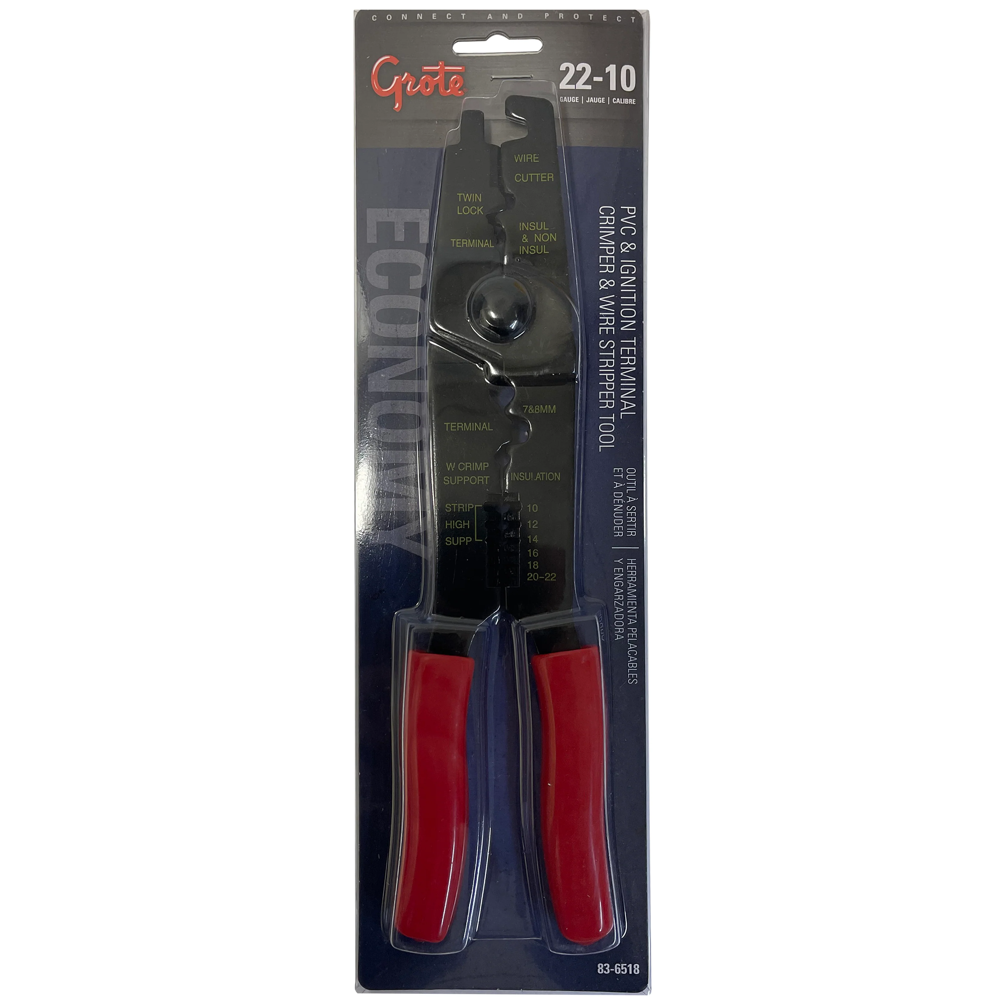Grote Crimping & Stripping Tool For PVC & Ignition Wire 22-10 Gauge - Image 2