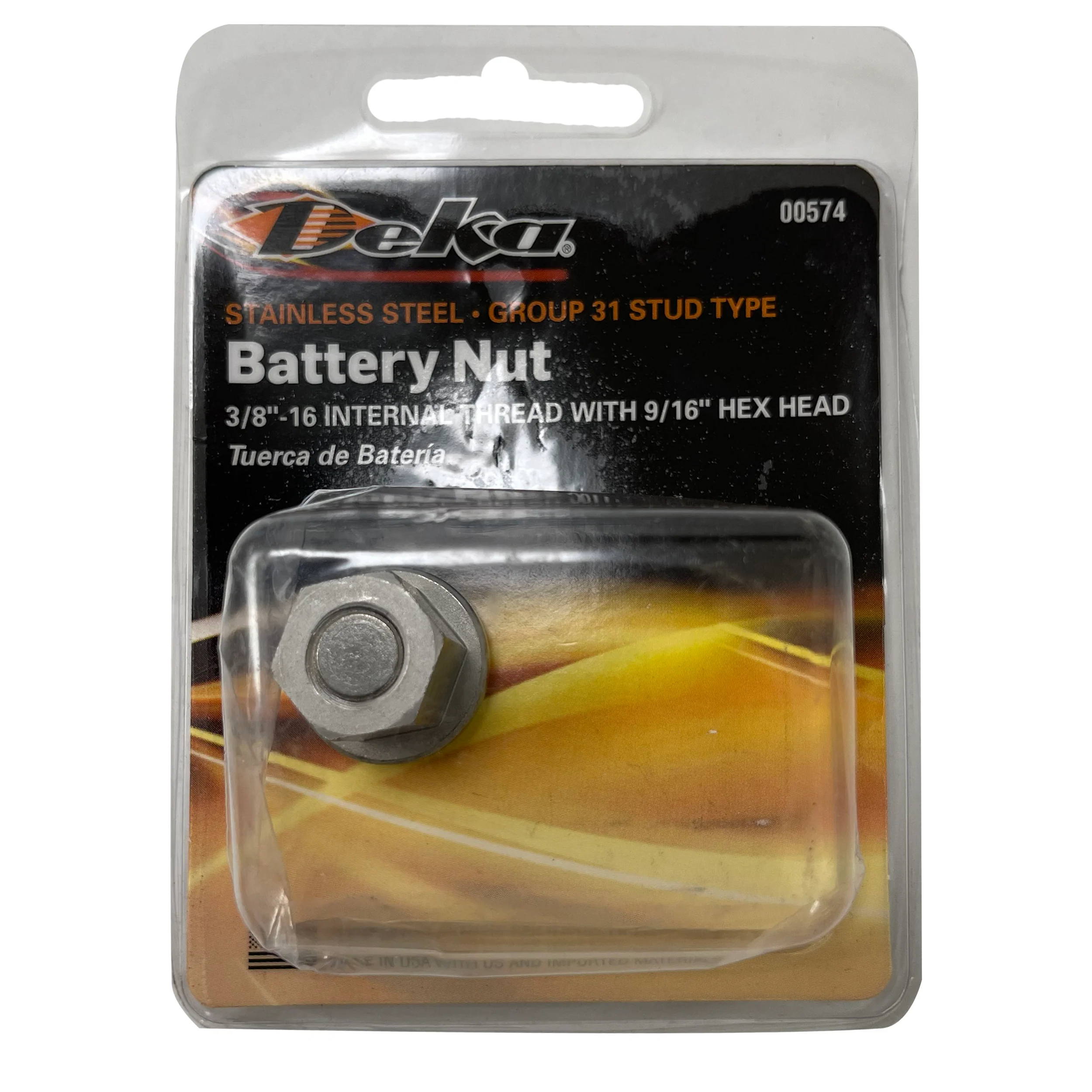 Group 31 Stud Type Battery Terminal Nut 3/8" -16 With 9/16" Hex Head - Image 6