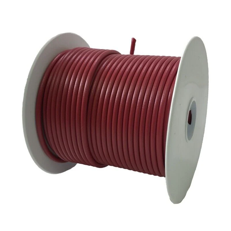 Deka 07596 Red 10 AWG Machine Tool Primary Wire Copper 600 V - 100 FT - Made in the USA