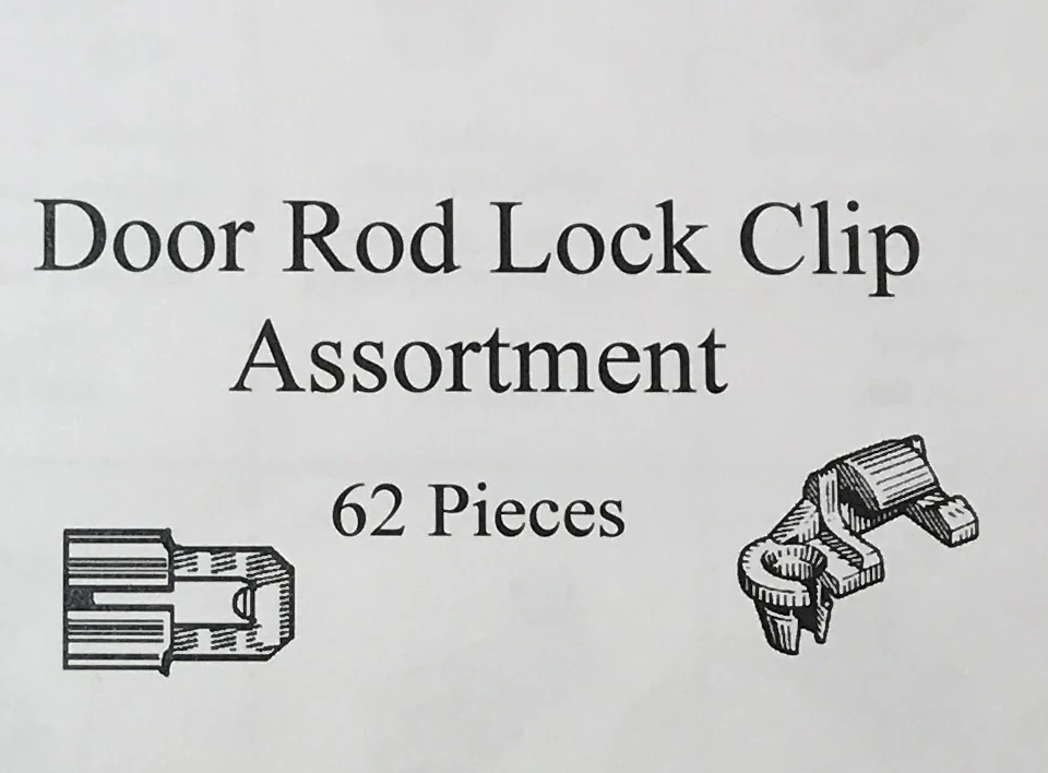 62 Piece Nylon Door Lock Rod End Clip Retainer Assortment Kit - Ford GM Chrysler Mazda - Image 4