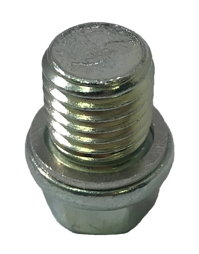 12mm - 1.50 BMW, Mercedes O.E. Style Drain Plug With Self Centering Gasket - 13mm Hex Drain Plug - 1 or 5 Pack - Image 2
