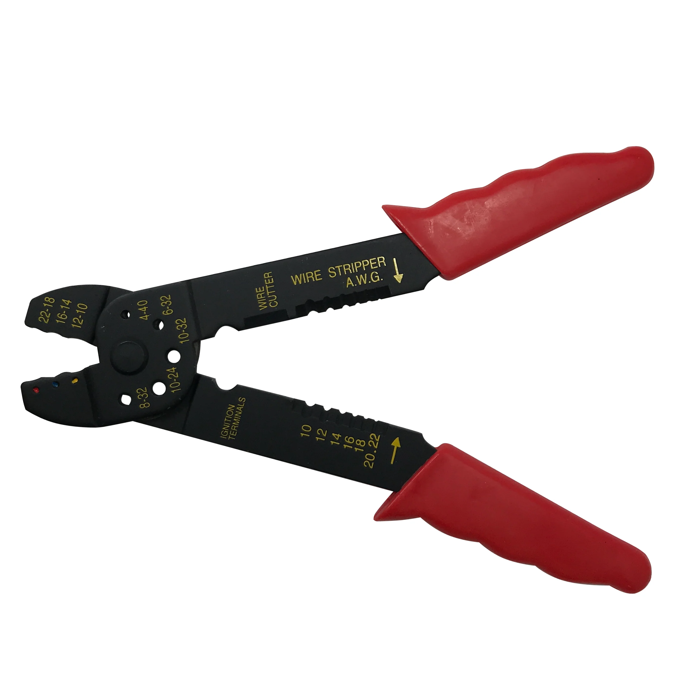 8" Wire Stripper Cutter & Crimper Tool 22-10 AWG for Non & Insulated Terminals - Image 3