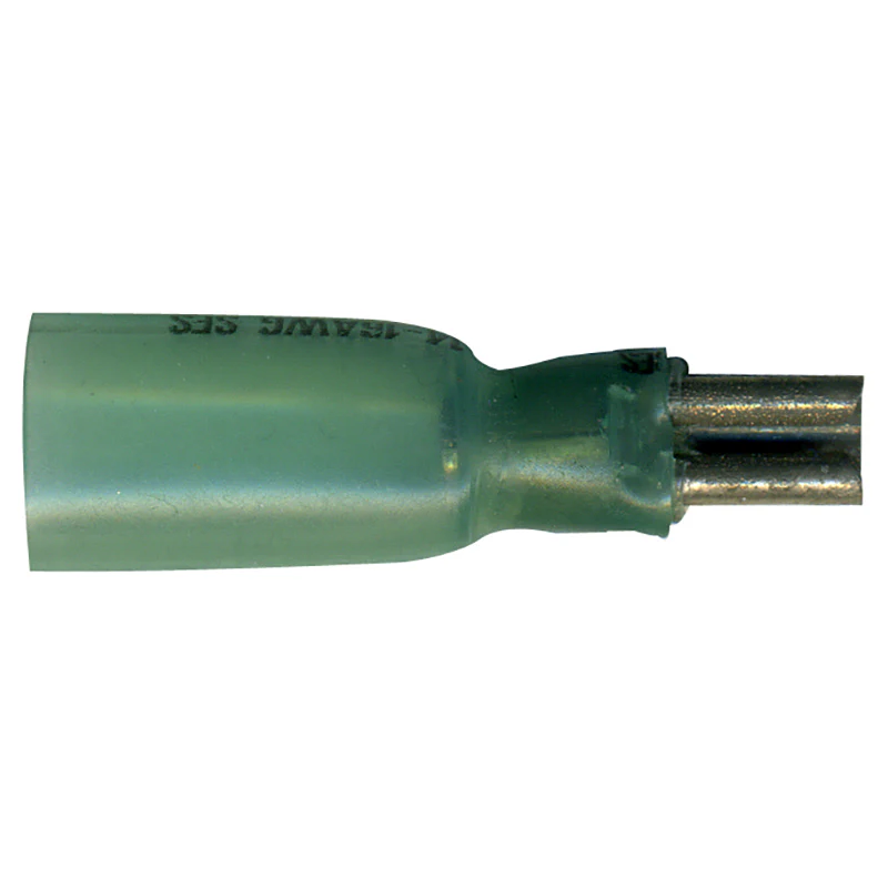 16-14 AWG Blue Heat Shrink & Crimp Female Quick Disconnect - .110 Tab - 10 to 500 Pack