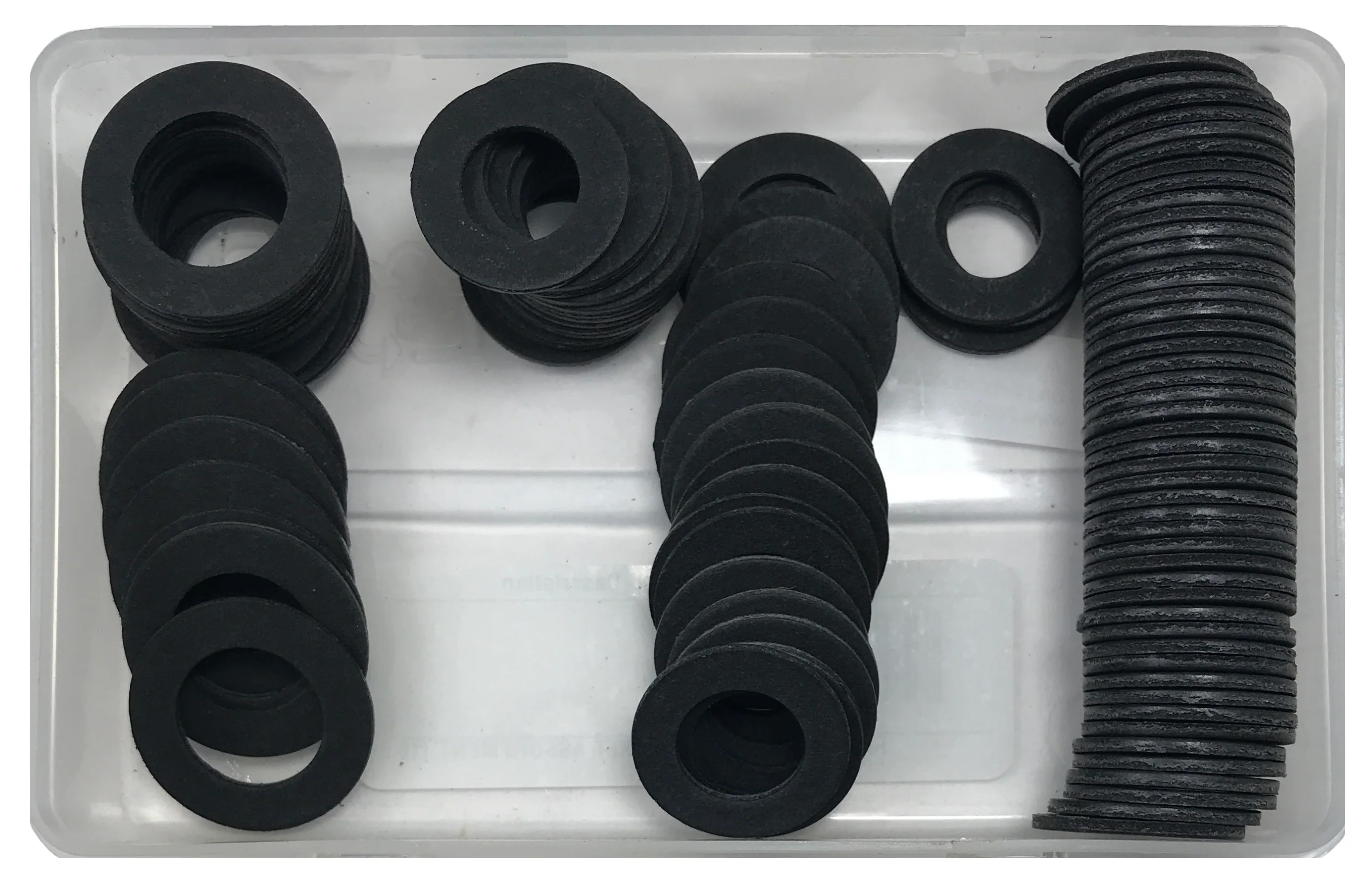 100 Piece Fiber Oil Drain Plug Gasket Assortment Kit