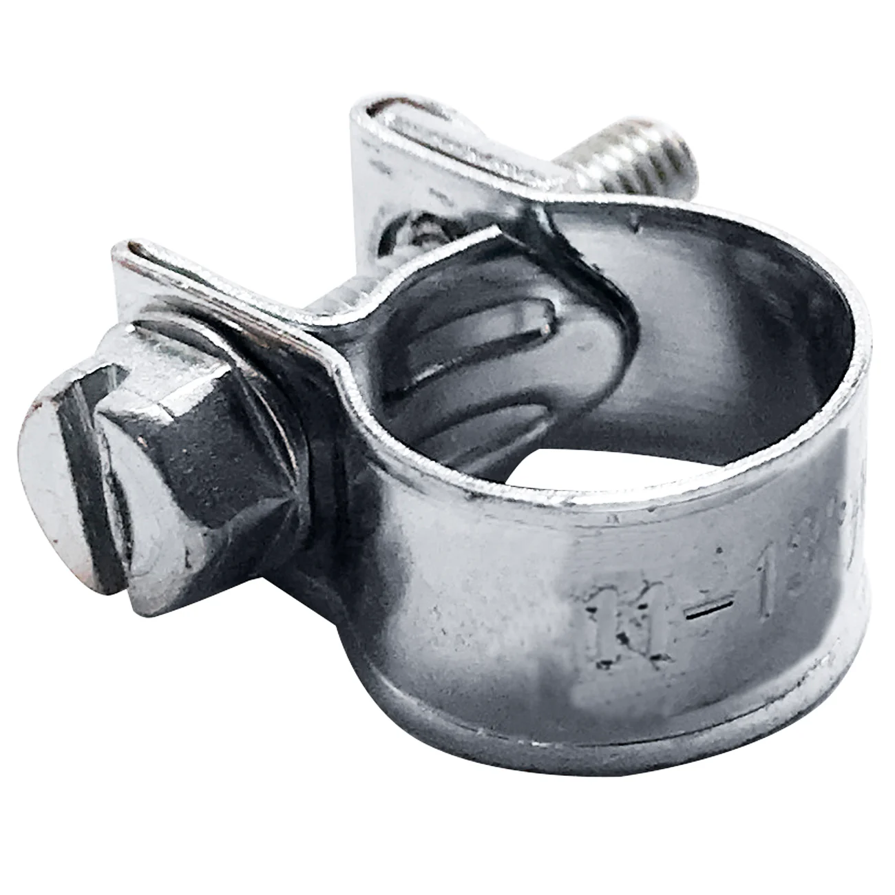 Fuel Injection Hose Clamps - Solid Band - 1/4" - 10 or 100 Pack