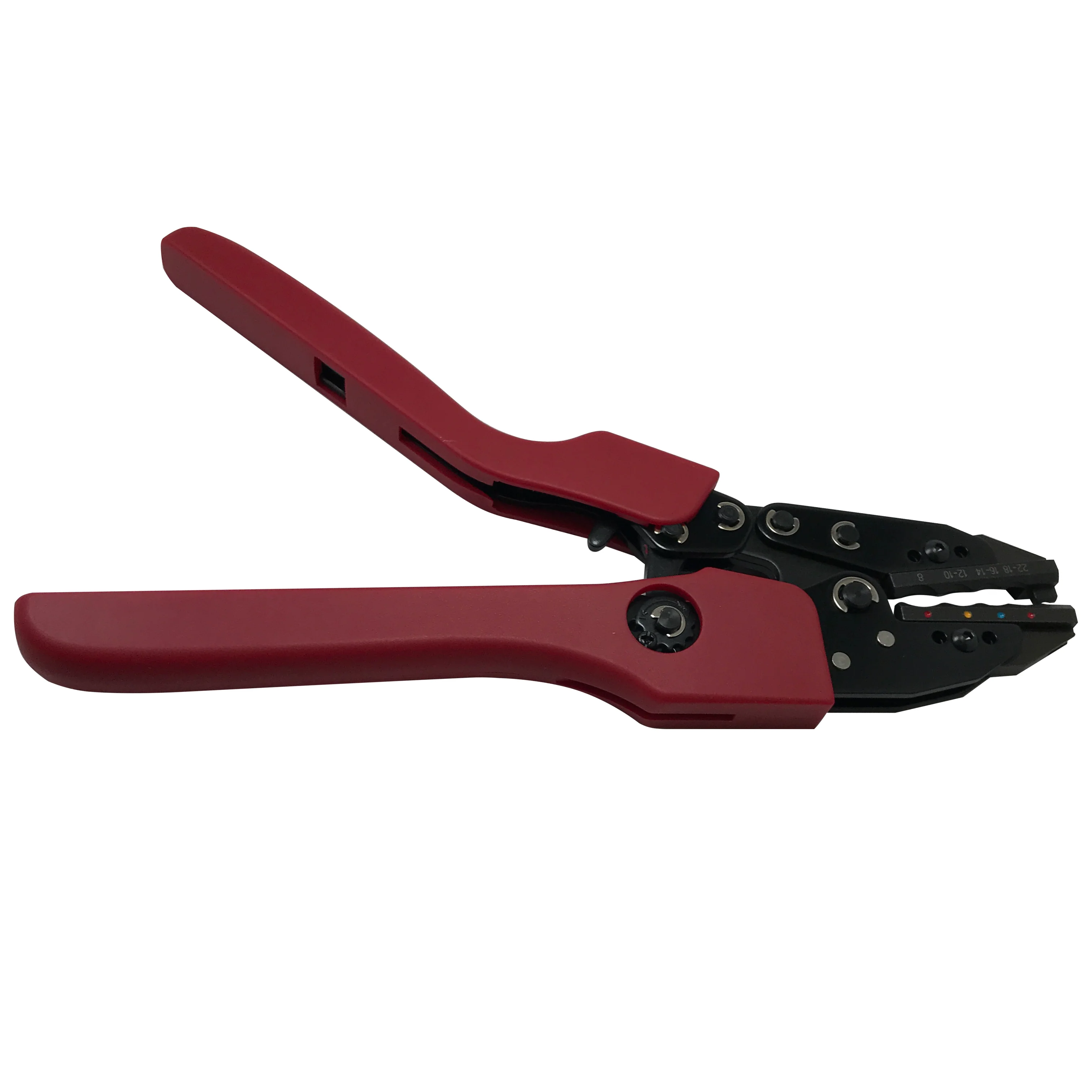 Ratcheting Crimper Tool - Heavy Duty Ergonomic Design - For 22-8 AWG Heat Shrink Terminals - Image 5