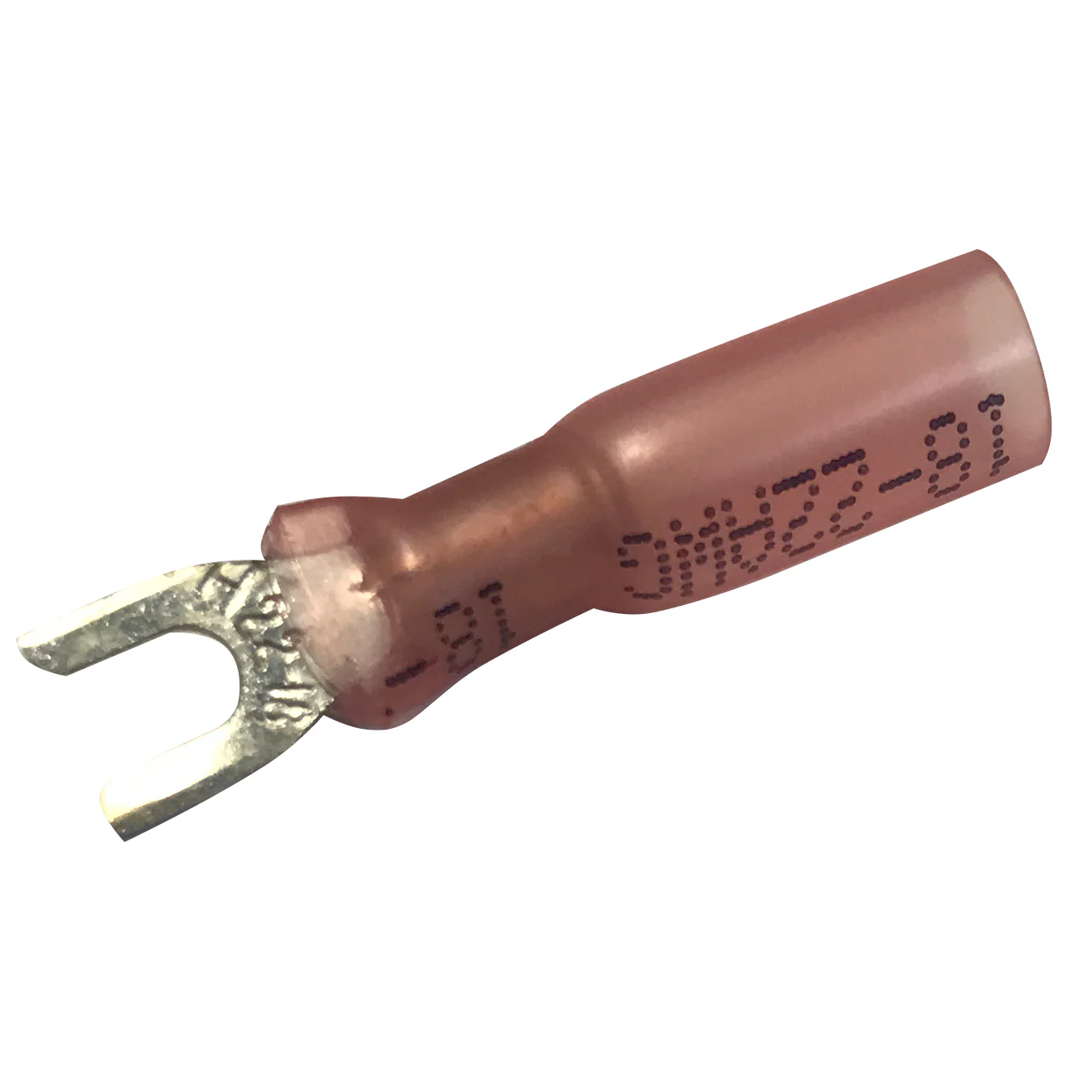 Heat Shrink & Crimp Red Spade Terminal 22-18 Gauge #4 Stud - 10 to 500 Pack - Image 7