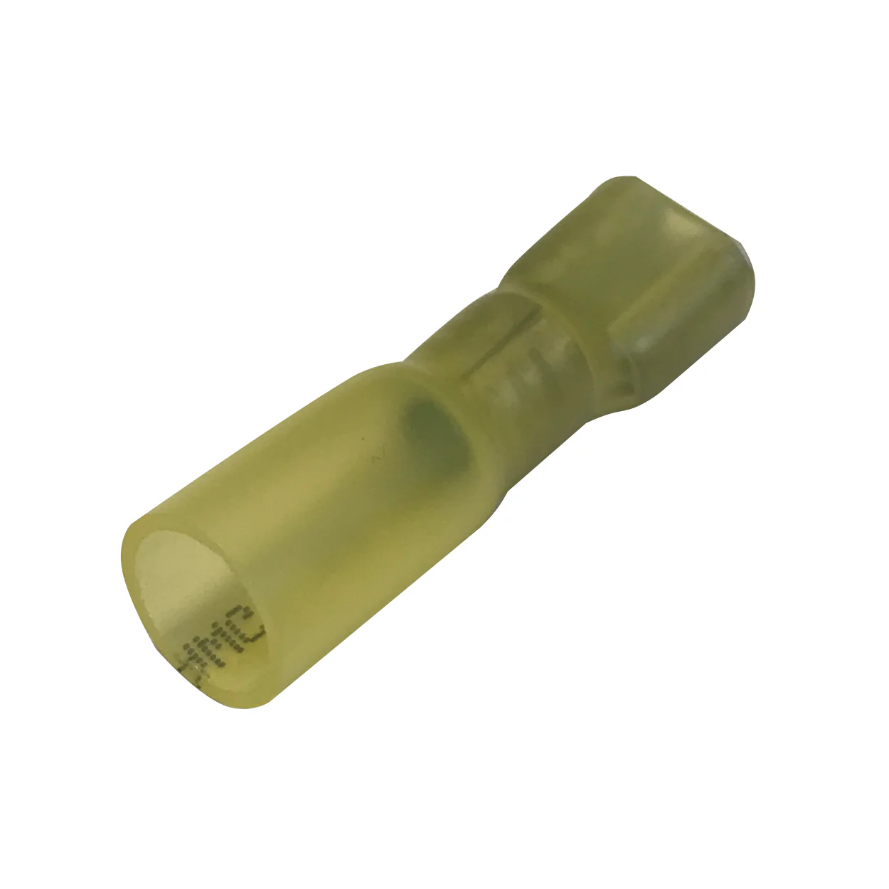 8 AWG Yellow Heat Shrink & Crimp Fully Insulated Female Quick Disconnect - 0.250" Tab - 10 to 500 Pack - Made in USA - Image 4