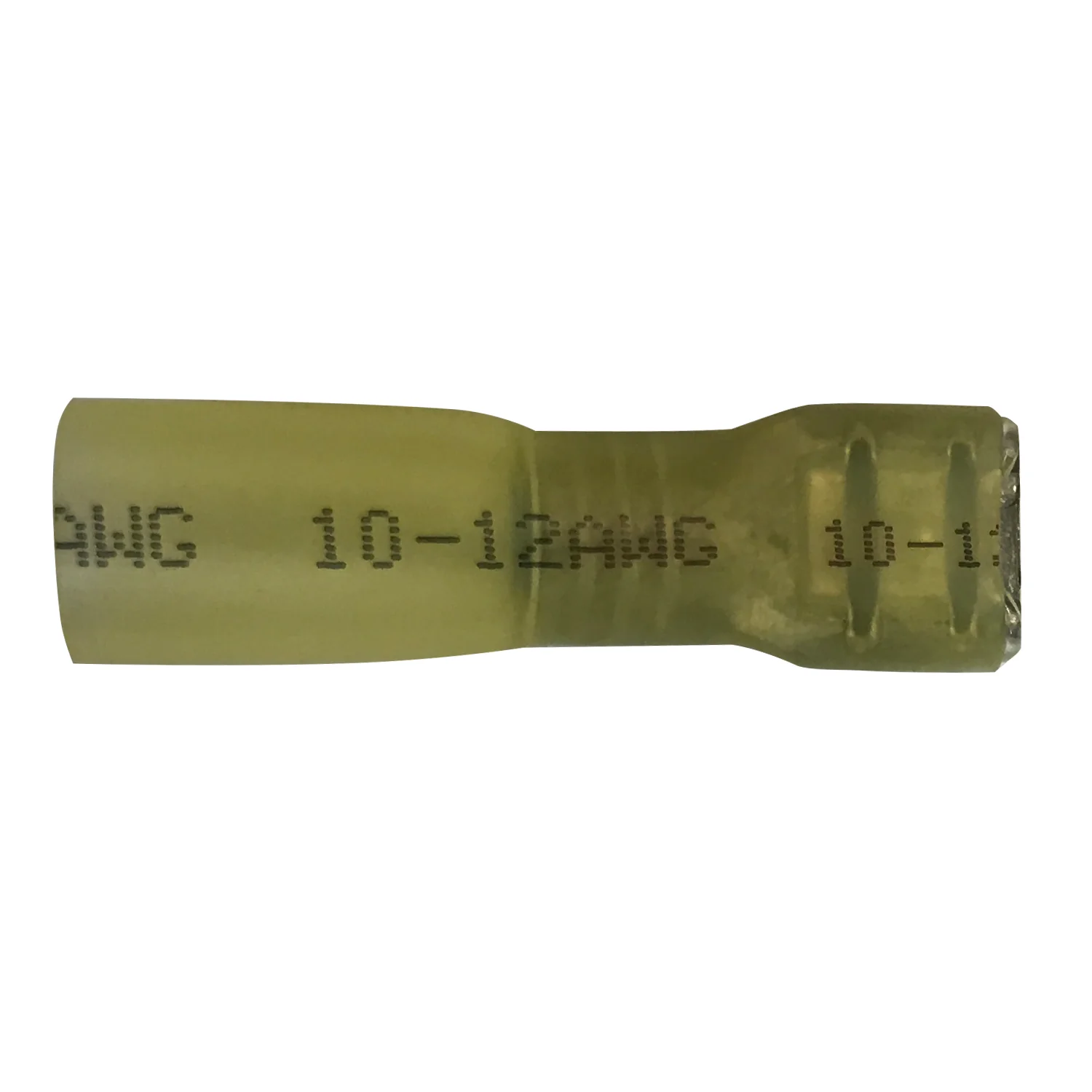 8 AWG Yellow Heat Shrink & Crimp Fully Insulated Female Quick Disconnect - 0.250" Tab - 10 to 500 Pack - Made in USA - Image 5