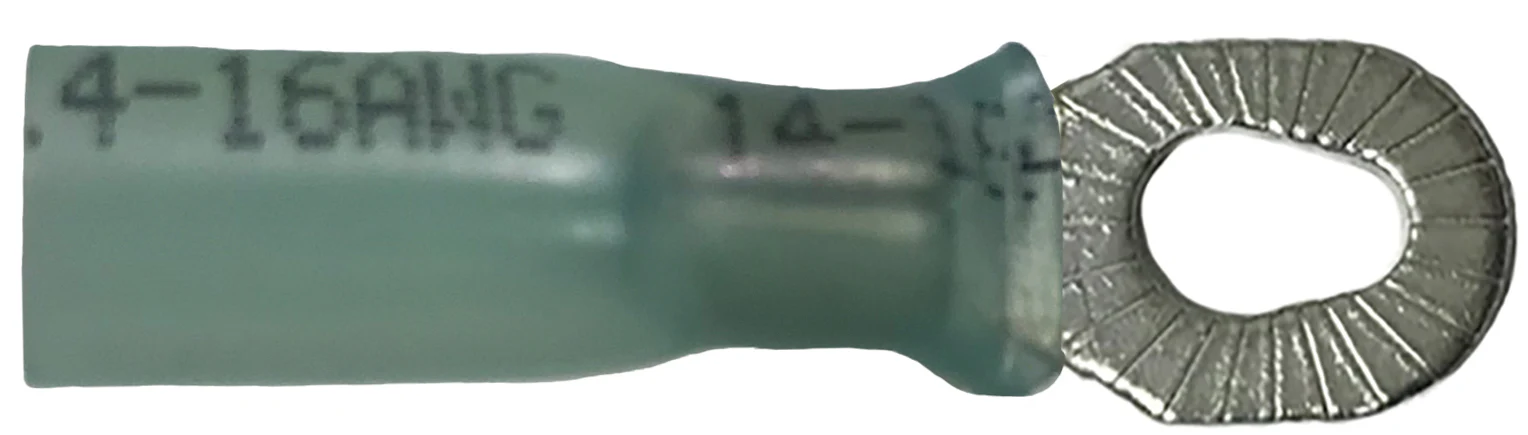 Heat Shrink & Crimp Blue Multi Stud Ring Terminal 16-14 Gauge #10 #8 & #6 Stud - 10 to 500 Pack