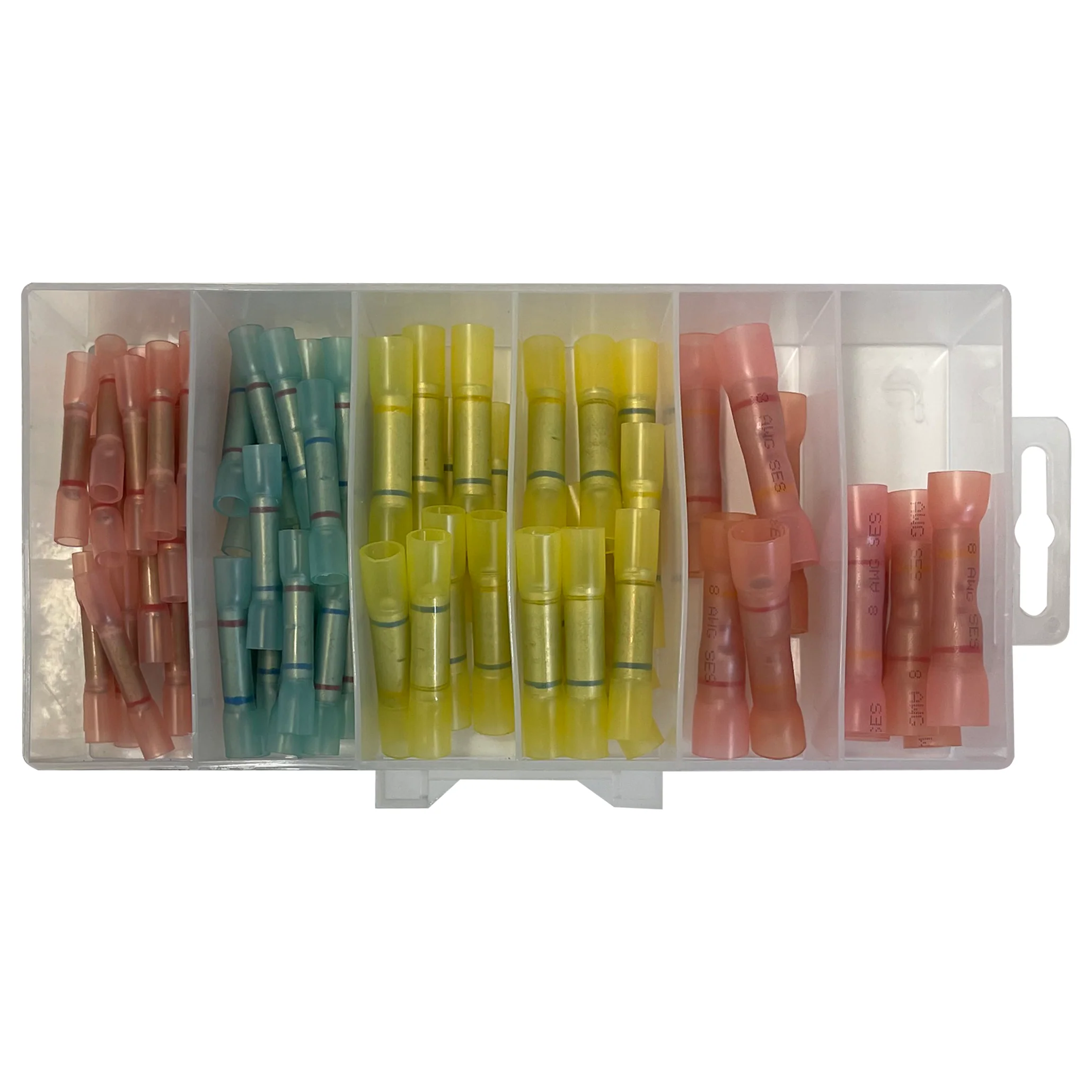 Heat Shrink Step-Down Butt Connector Assortment - Waterproof Crimp Terminals - 70 Piece Kit