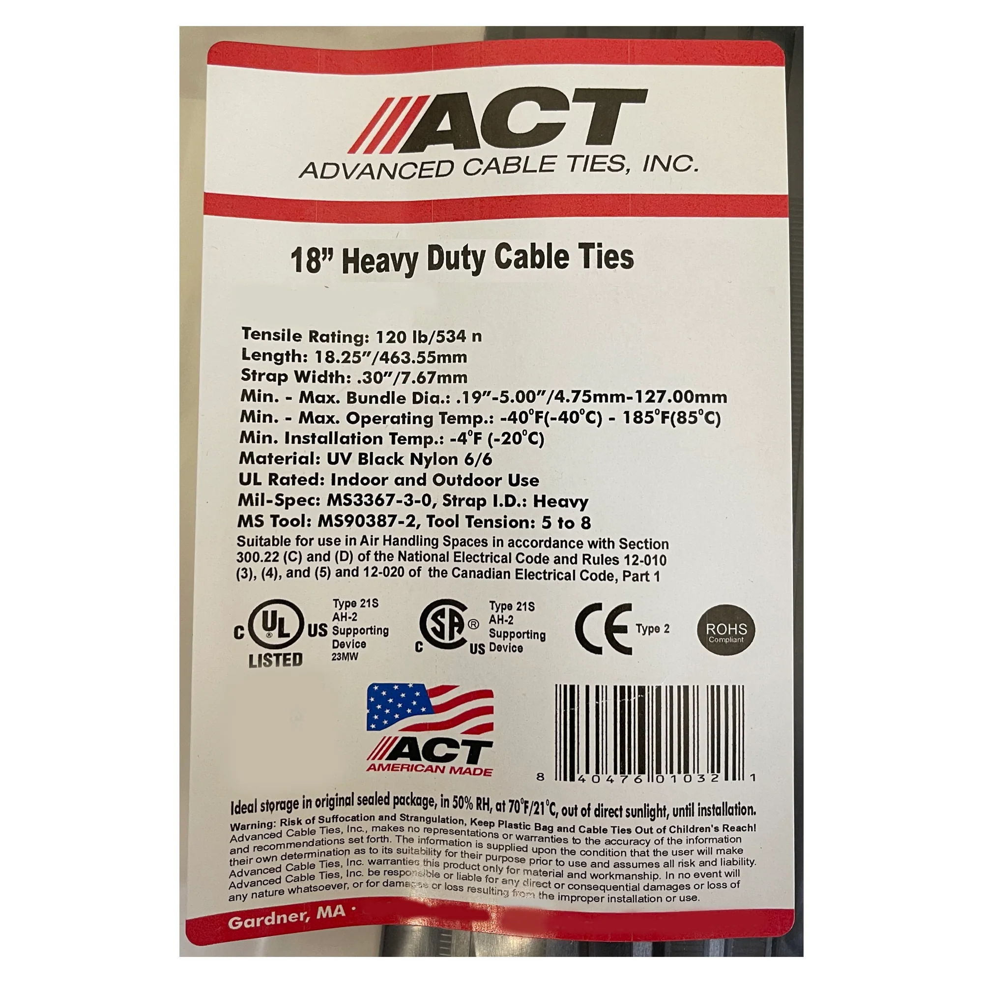 Heavy Duty Black Cable Ties - 18.5" Length - 120 lb Tensile - 50 or 100 Pack - Image 5