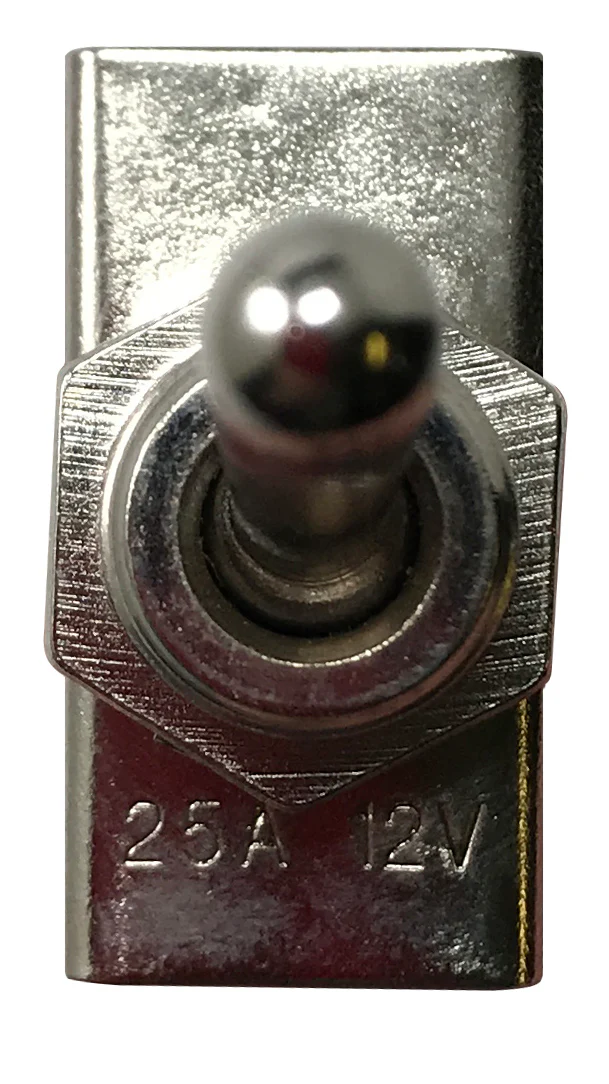 Heavy Duty On / Off Metal Toggle Switch SPST - 25 Amps @12 Volts - 1 or 2 Pack - Image 5