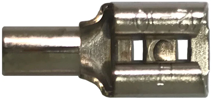 High Temperature Female Quick Disconnect Terminals - 12-10 AWG, 0.250" Tab - 100 Pack - Made in the USA - Image 2