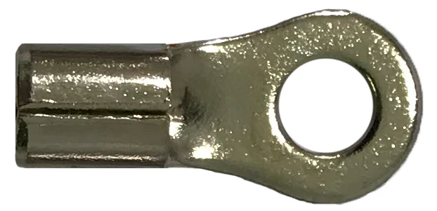 High Temperature Ring Terminal 12-10 Gauge #8 Stud - 100 Pack - Image 2