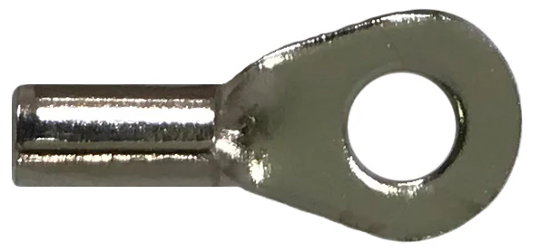 High Temperature Ring Terminal 22-18 Gauge #6 Stud - 100 Pack - Image 2