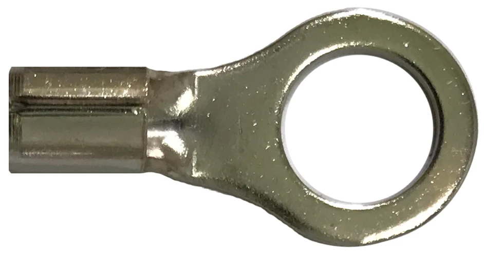 High Temperature Ring Terminal 8 Gauge 3/8" Stud - 100 Pack - Image 2