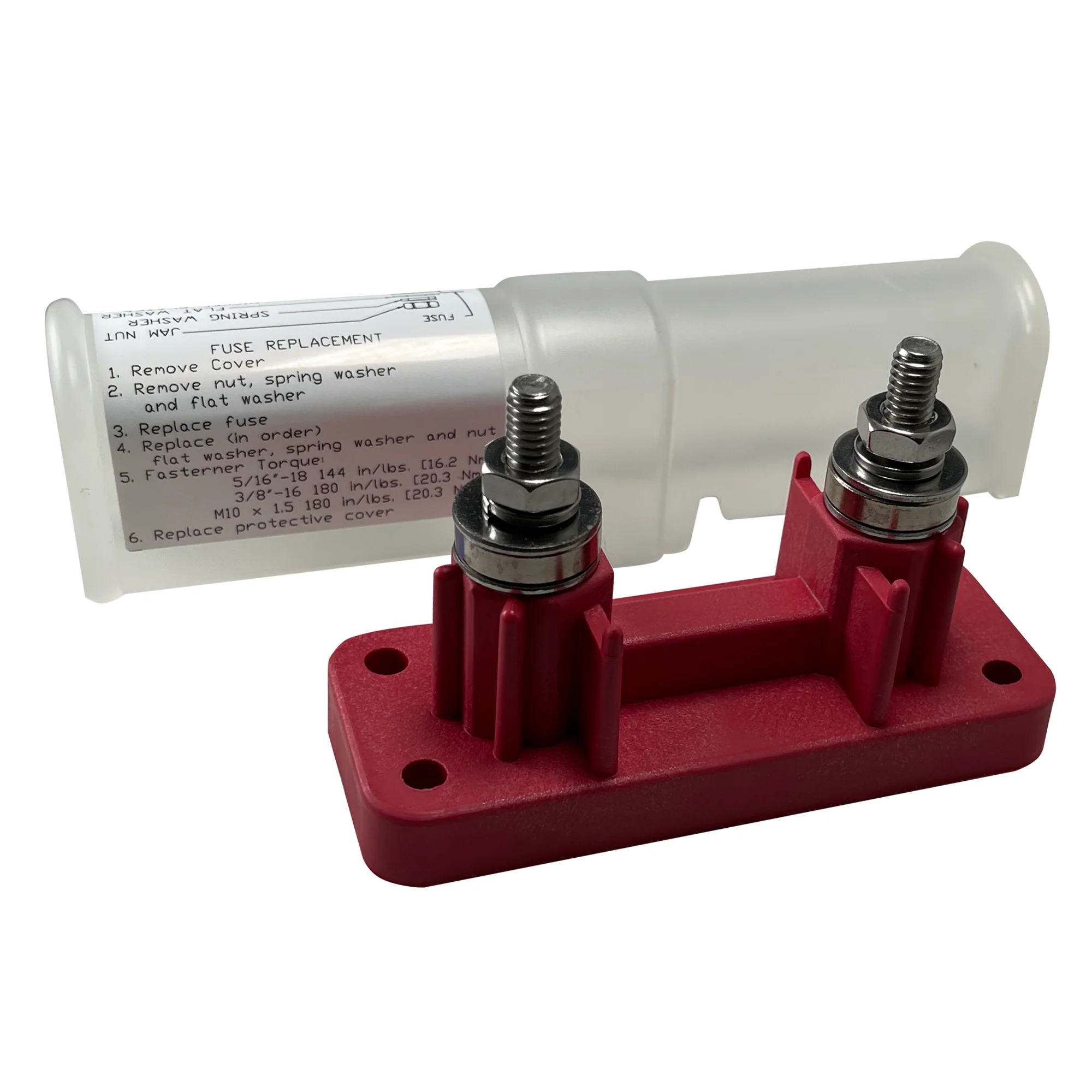 High Amp 5/16" ANL Fuse Holder Block With Insulator Cover - 750 Amps @ 12V DC - Image 3