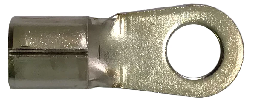 High Temperature Ring Terminal 2 Gauge 1/4" Stud - 100 Pack - Image 2