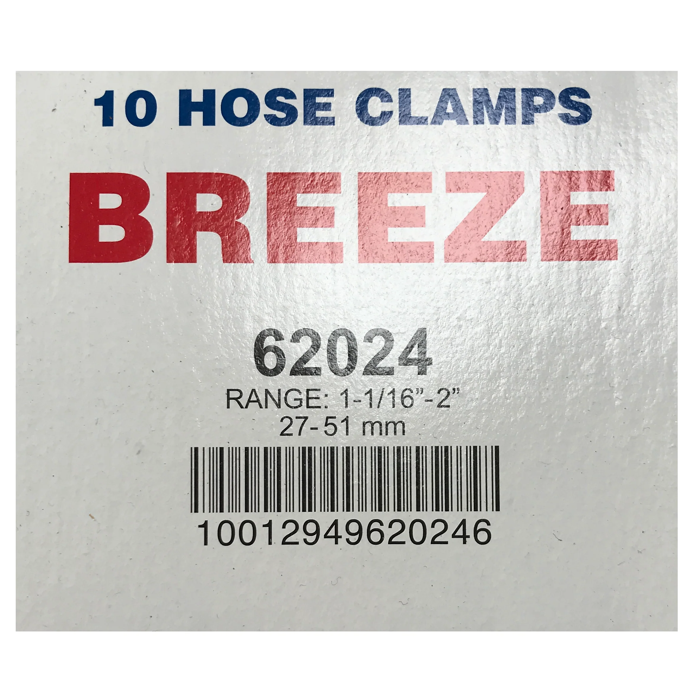 SAE #24 Stainless Steel Worm Gear Hose Clamp - 1-1/16" to 2" - 1/2" Band - 10 or 100 Pack - Made in USA - Image 3
