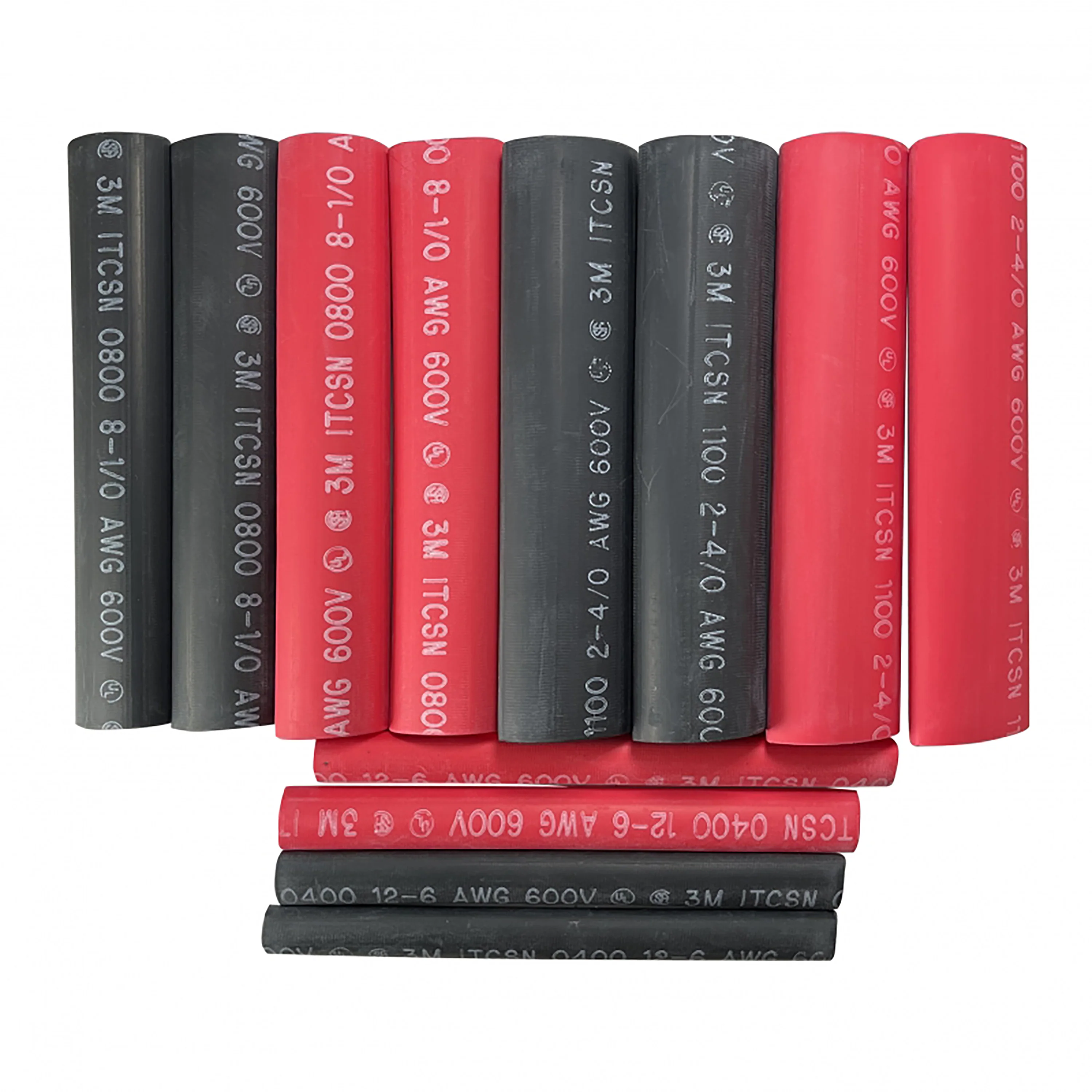 3:1 Heavy Wall Heat Shrink Tubing - Adhesive-Lined - 1.5" ID - Black - 6" Length - Fits 3/0-4/0 AWG - Image 2