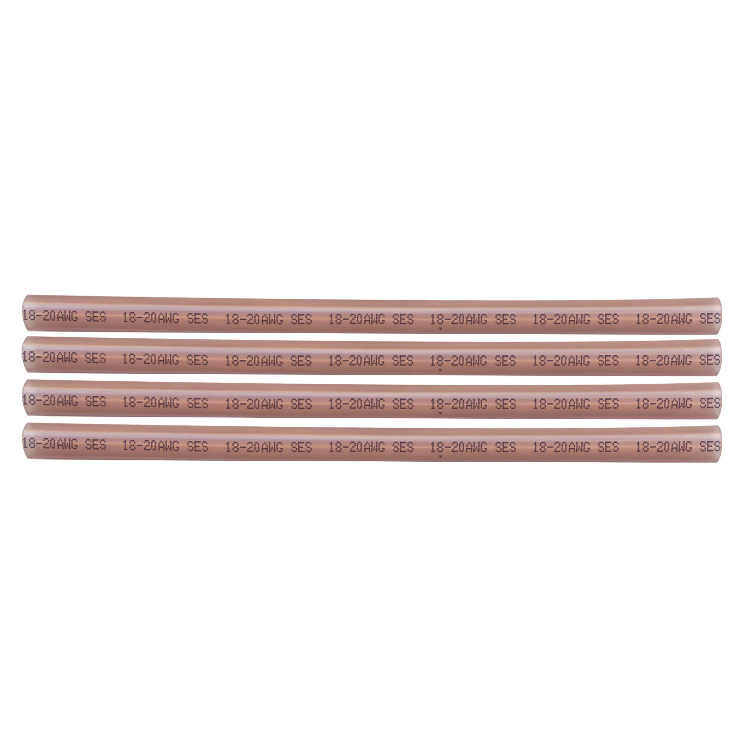 Tinted Semi-Rigid Adhesive-lined Heat Shrink Tubing 3:1 Red .245" ID 22-18 AWG - 12" Inch 4 Pack