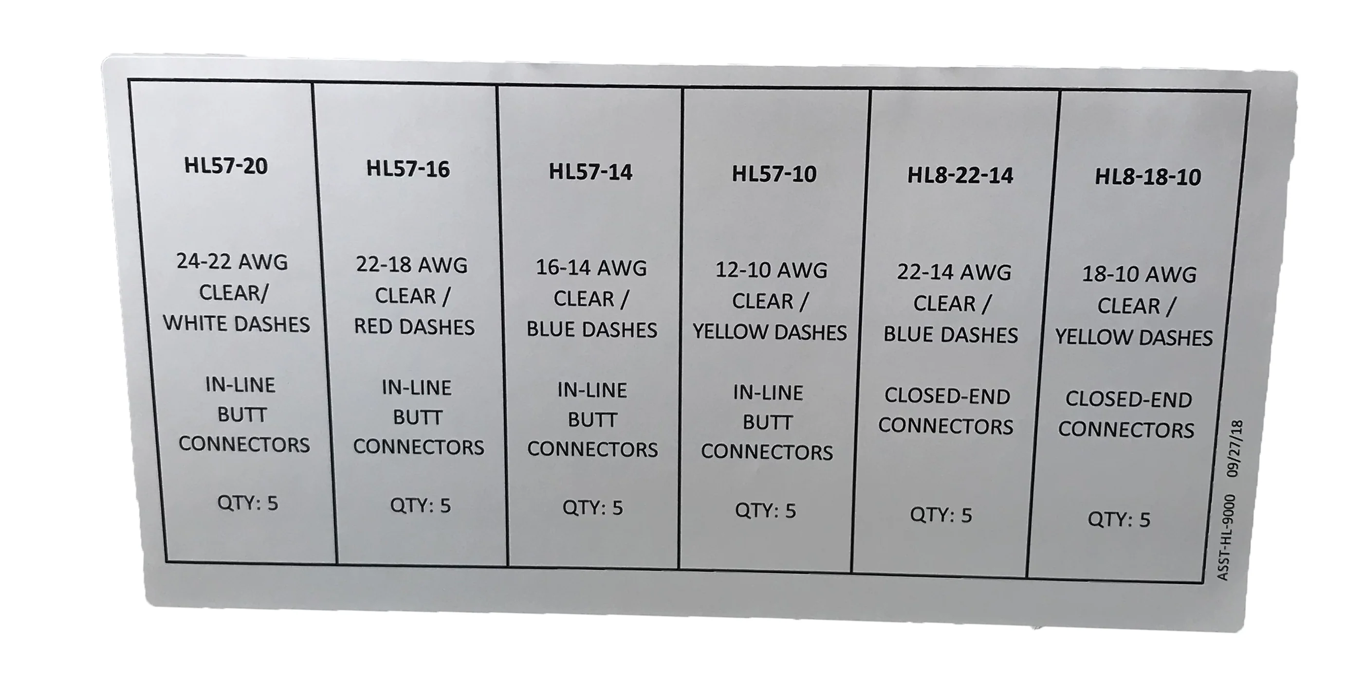 30 Piece Heat Shrink & Crimp Multiple Wire Closed End & 2-1 In-Line Butt Connector Assortment Kit - Image 3