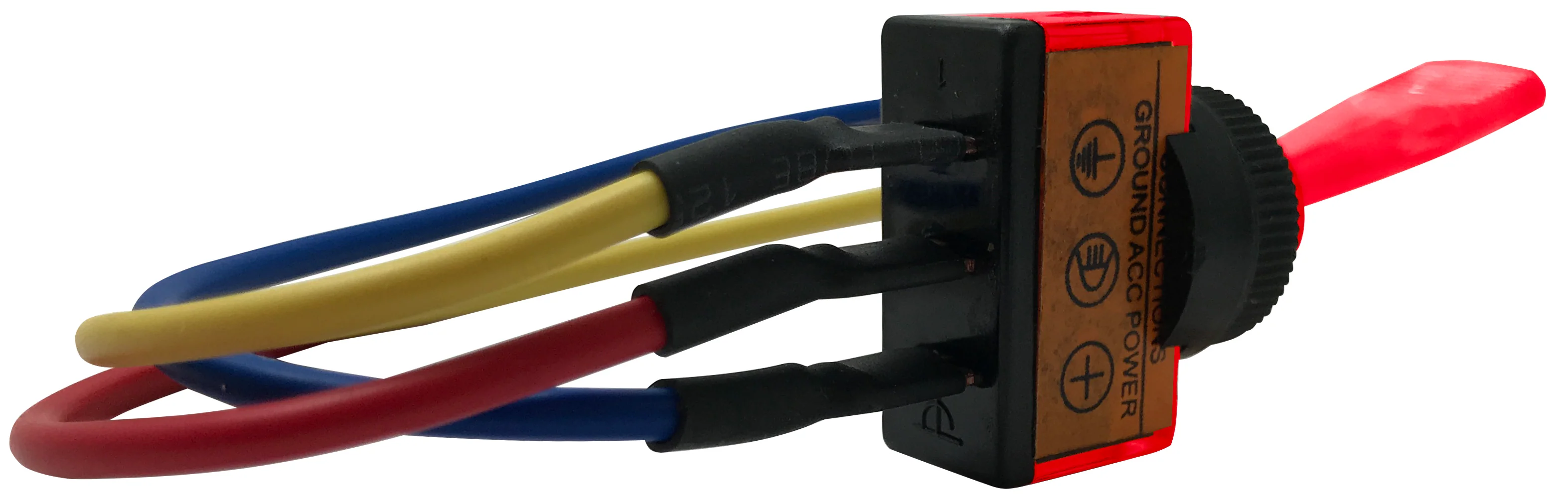 Universal Red Illuminated ON / OFF Toggle Switch SPST - 12 Volt 10 Amp W/ 6 Inch Leads - 1 or 4 Pack - Image 5
